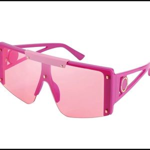 Oversized Pink Square Sunglasses Eyewear Lenses Sunnies